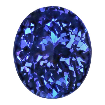 17.42ct Oval Certified AAAA Tanzanite Gemstone 17.93 x 15.16mm