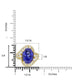 6.32ct AAAA Oval Tanzanite Ring with 1.1 cttw Diamond in 14K Yellow Gold