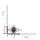 1.56ct AAAA Oval Tanzanite Rings with 0.33 cttw Diamond in 14K Rose Gold