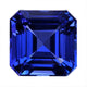 7.87ct Emerald Cut Certified AAAA Tanzanite Gemstone 11.40x11.40mm