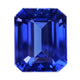 9.89ct Emerald Cut Certified AAAA Tanzanite Gemstone 14.80x12.00mm