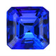8.55ct AAAA Emerald Cut Tanzanite Gemstone 10.85x10.85mm