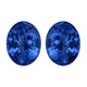 3.76ct AAAA Matched Pair Oval Certified Tanzanite Gemstone 9x7mm