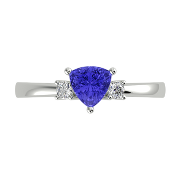 RTRA1008-Janet - Trillion Tanzanite Ring