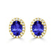 1.52ct Oval Tanzanite Earring with 0.21 cttw Diamond