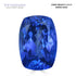 5.13ct Cushion Certified AAAA Tanzanite Gemstone 12.93x8.97mm