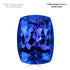 6.06ct Cushion Certified AAAA Tanzanite Gemstone 12.09x9.03mm