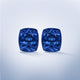 14cttw AAAA Matched Pair Cushion Certified Tanzanite Gemstone 8.00x7.00mm