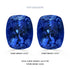 9.6cttw AAAA Matched Pair Cushion Certified Tanzanite Gemstone 8.50x7.00mm