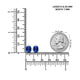9.6cttw AAAA Matched Pair Cushion Certified Tanzanite Gemstone 8.50x7.00mm
