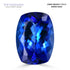 7.70ct AAAA Cushion Tanzanite Gemstone 14.64x10.71mm