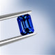 4.91ct Emerald Cut Certified AAAA Tanzanite Gemstone 11.00x8.90mm
