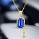 5.45ct Emerald cut Certified AAAA Tanzanite Gemstone 11.84x7.94mm