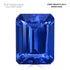 6.38ct Emerald cut Certified AAAA Tanzanite Gemstone 12.27x9.19mm
