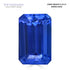 6.13ct Emerald cut Certified AAAA Gemstone Tanzanite 19.54x8.01mm