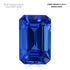 6.26ct Emerald cut Certified AAAA Tanzanite Gemstone 12.85x8.30mm