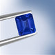 4.12ct Emerald cut Certified AAAA Tanzanite Gemstone 9.50x8.30mm