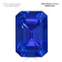 11.56ct Emerald cut Certified AAAA Tanzanite Gemstone 14.80x10.30mm