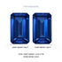 14.18cttw AAAA Matched Pair Emerald Cut Certified Tanzanite Gemstone 12.00x7.50mm