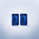 14.18cttw AAAA Matched Pair Emerald Cut Certified Tanzanite Gemstone 12.00x7.50mm