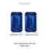 7.09cttw AAAA Matched Pair Emerald Cut Certified Tanzanite Gemstone 12.00x7.50mm