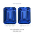 14.6cttw AAAA Matched Pair Emerald Cut Certified Tanzanite Gemstone 9.90x7.30mm