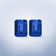 14.6cttw AAAA Matched Pair Emerald Cut Certified Tanzanite Gemstone 9.90x7.30mm
