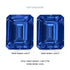 11.98cttw AAAA Matched Pair Emerald Cut Certified Tanzanite Gemstone 9x7mm