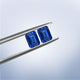 11.98cttw AAAA Matched Pair Emerald Cut Certified Tanzanite Gemstone 9x7mm