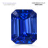 7.73ct Emerald Cut Certified AAAA Tanzanite Gemstone 12.41X9.38mm