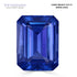 4.07ct Emerald Cut Certified AAAA Tanzanite Gemstone 10.99X8.30mm