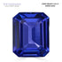 4.43ct Emerald Cut Certified AAAA Tanzanite Gemstone 10.90X8.97mm