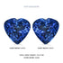 7.6cttw AAAA Matched Pair Heart Certified Tanzanite Gemstone 7.80mm