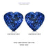 3.80cttw AAAA Matched Pair Heart Certified Tanzanite Gemstone 7.80x7.80mm
