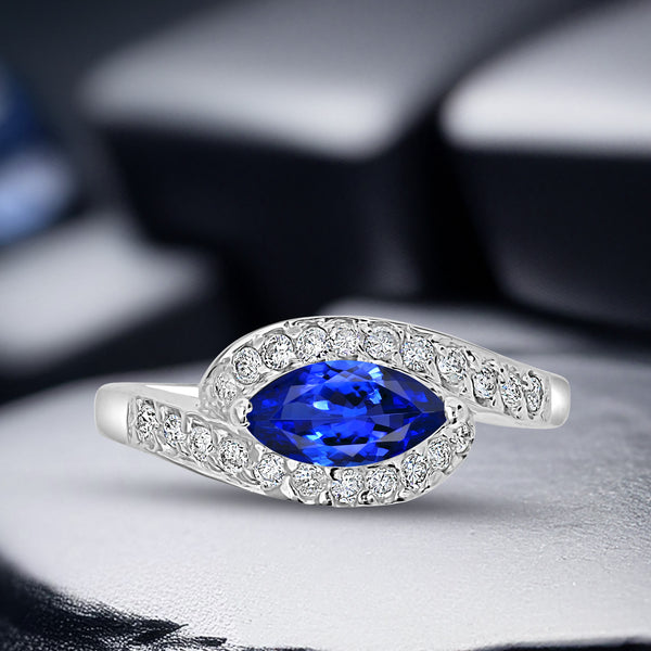 3.84ct AAAA Marquise Tanzanite Gemstone 14.63x7.97mm – Top Tanzanite