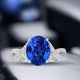 5.04ct Oval Certified AAAA Tanzanite Gemstone 10.52x8.79mm