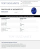 5.19ct Oval Certified AAAA Tanzanite Gemstone 12.00x9.13mm