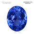 3.70ct Oval Certified AAAA Tanzanite Gemstone 11.70x9.40mm