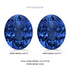 12.14cttw AAAA Matched Pair Oval Certified Tanzanite Gemstone 10.00x8.00mm