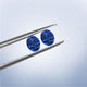 12.14cttw AAAA Matched Pair Oval Certified Tanzanite Gemstone 10.00x8.00mm