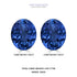 6.07cttw AAAA Matched Pair Oval Certified Tanzanite Gemstone 10.00x8.00mm