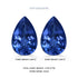 11.76cttw AAAA Matched Pair Pear Shape Certified Tanzanite Gemstone 12.00x8.00mm