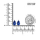 11.76cttw AAAA Matched Pair Pear Shape Certified Tanzanite Gemstone 12.00x8.00mm