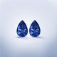 11.76cttw AAAA Matched Pair Pear Shape Certified Tanzanite Gemstone 12.00x8.00mm