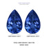 5.88cttw AAAA Matched Pair Pear Shape Certified Tanzanite Gemstone 12.00x8.00mm