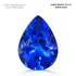 3.97ct Pear Shape Certified AAAA Tanzanite Gemstone 12.75X9.23mm