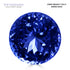 7.38ct Round Certified AAAA Tanzanite Gemstone 11.55x11.55mm