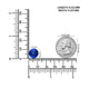 5.53ct Round Certified AAAA Tanzanite Gemstone 11.02mm