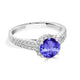 1.4ct Round Tanzanite Ring with 0.41 cttw Diamond