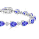 1.15ct Pear Tanzanite Bracelet with 0.67 cttw Diamond